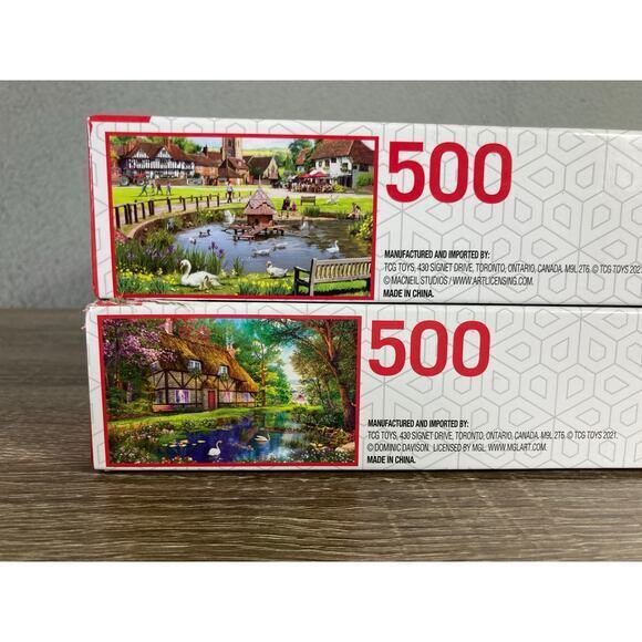 Sure-Lox 500 Piece Jigsaw Puzzle Summer Thatched‎ Home & Village - Picture 4 of 9